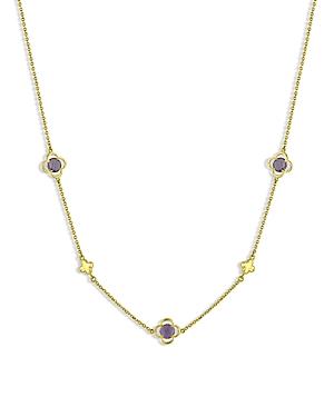 Bloomingdale's Amethyst Clover Statement Necklace In 14k Yellow Gold, 16-18 - 100% Exclusive