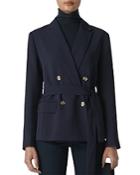 Whistles Double-breasted Belted Blazer