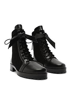 Alexandre Birman Women's Quilted Clarita Combat Boots