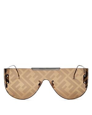 Fendi Unisex Shield Aviator Sunglasses, 99mm