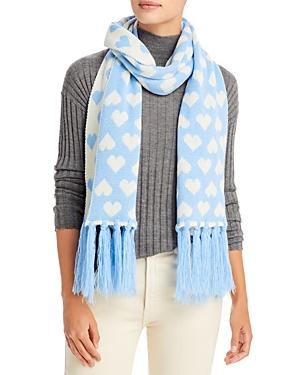 Aqua Heart Jacquard Scarf - 100% Exclusive