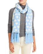 Aqua Heart Jacquard Scarf - 100% Exclusive