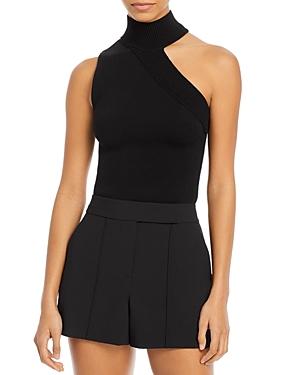 Alice And Olivia Kiki Cutout Turtleneck Top