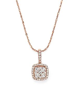 Diamond Pendant Necklace In 14k Rose Gold, .65 Ct. T.w. - 100% Exclusive