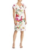 Lauren Ralph Lauren Faux-wrap Floral Jersey Dress
