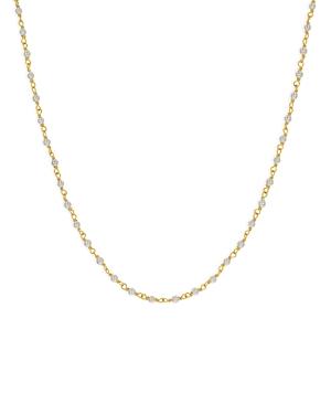 Rachel Reid 14k Yellow Gold Pearl Chain Necklace, 16