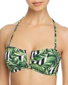 Red Carter Havana Leaf Plunge Bandeau Bikini Top - 100% Exclusive