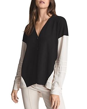 Reiss Addison Colorblocked Cardigan