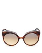 Marc Jacobs Mirrored Round Sunglasses, 53mm