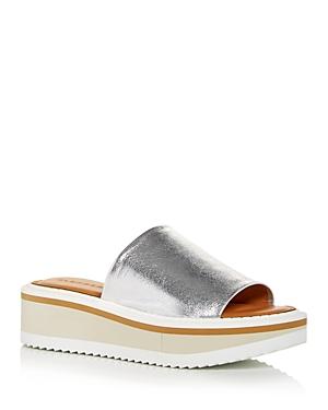 Clergerie Women's Fasties Wedge Slide Sandals