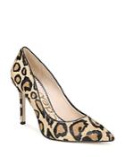 Sam Edelman Women's Hazel Pointed Toe Leopard-print Calf Hair High-heel Pumps