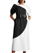 Ted Baker Semona Belted Large Spot Print Midi Dress