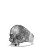 David Yurman Skull Ring With Carved Meteorite