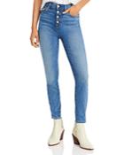 7 For All Mankind Gwenevere High Waist Skinny Jeans In Paloma