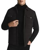 Reiss Jay Quilted Snap Shirt Jacket