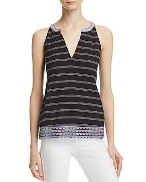 Soft Joie Heather Embroidered Striped Top