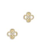 Bloomingdale's Diamond Clover Stud Earrings In 14k Yellow Gold, 0.15 Ct. T.w. - 100% Exclusive
