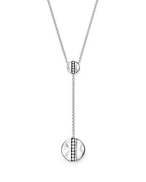 Ippolita Sterling Silver Senso Double Disc Y Necklace With Diamonds, 15