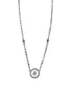 Lagos Luna Sterling Silver & Cultured Freshwater Pearl Pendant Necklace, 16