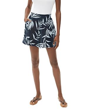 Michael Stars Sia Leaf Print Cotton Shorts