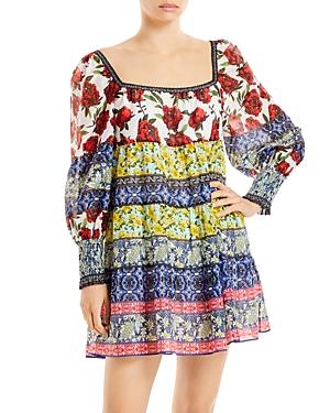 Alice And Olivia Rowen Printed Tunic Dress