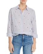 Rails Taylor Embroidered Striped Shirt