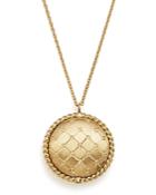 Bloomingdale's Quilted Button Pendant Necklace In 14k Yellow Gold, 18 - 100% Exclusive