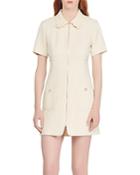 Sandro Gregoria Tweed Zip Mini Dress