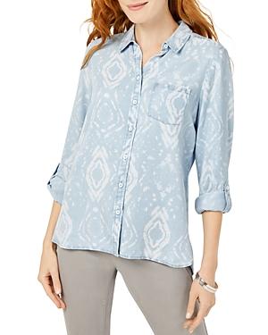 Foxcroft Printed Utility Shirt