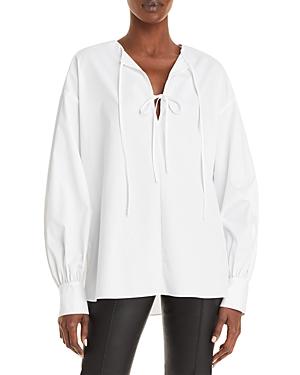 Jason Wu Long Sleeve Tie Neck Blouse