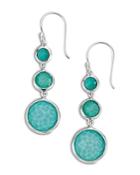 Ippolita Sterling Silver Lollipop Lollitini Turquoise & Turquoise Double Drop Earrings