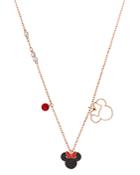 Swarovski Mickey & Minnie Pendant Necklace, 16.5
