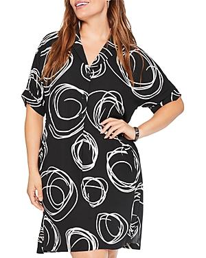 Nic+zoe Plus Billow Printed Dress