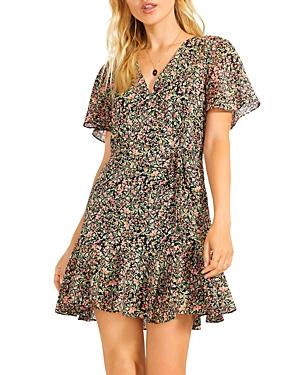 Bb Dakota Counting Petals Cotton Mini Dress