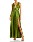 Bronx And Banco Goddess Lame Gown