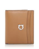 Salvatore Ferragamo Gancini Leather Bifold Card Case