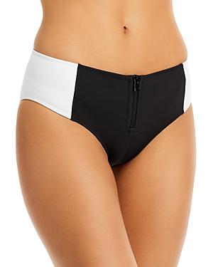 Gigi C Bianca Color Block Bikini Bottom