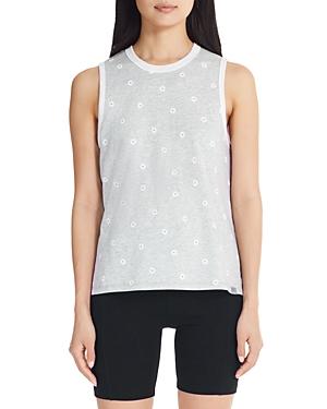 Marc New York Performance Printed Crewneck Ringer Tank Top