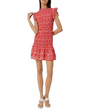 French Connection Bethany Verona Smocked Mini Dress