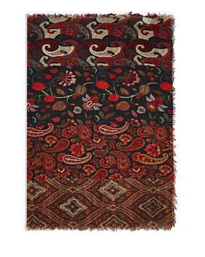 Gerard Darel Gena Print Blocked Wool Scarf