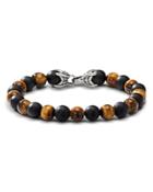 David Yurman Spiritual Beads Bracelet With Tiger's Eye And Black Onyx
