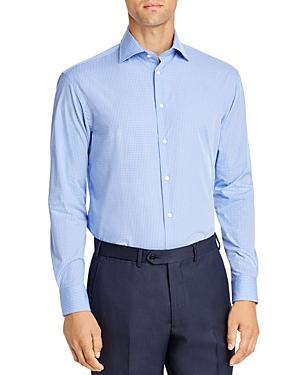 Emporio Armani Micro-check Regular Fit Dress Shirt