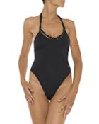 Stella Mccartney Chain Halter One Piece Swimsuit