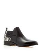 Pour La Victoire Fela Snake-embossed Pointed Toe Booties