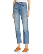 Vince Vintage Straight Jeans In Calico