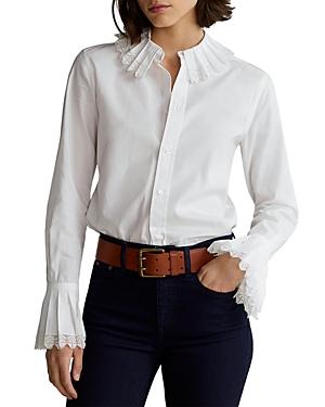 Polo Ralph Lauren Lace Trim Cotton Shirt