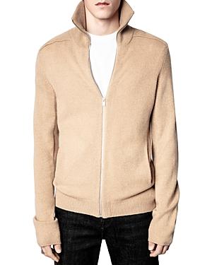 Zadig & Voltaire Cashmere Zip Front Cardigan