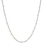 David Yurman Sterling Silver & 18k Yellow Gold Cable Collectibles Bead & Chain Necklace, 36