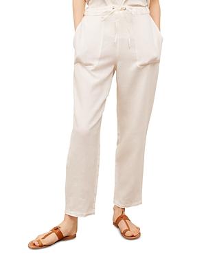 Gerard Darel Marie Linen Drawstring Ankle Pants