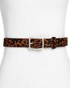 Rag & Bone/jean Leopard Print Calf Hair Belt